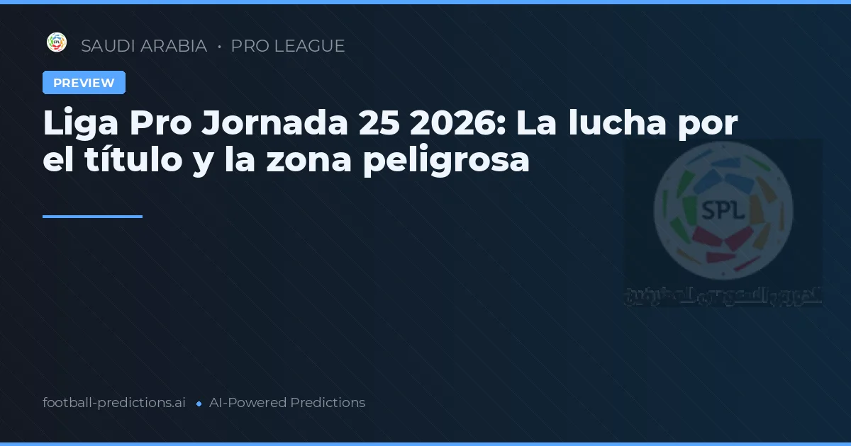 Liga Pro Jornada 25 2026: La lucha por el título y la zona peligrosa