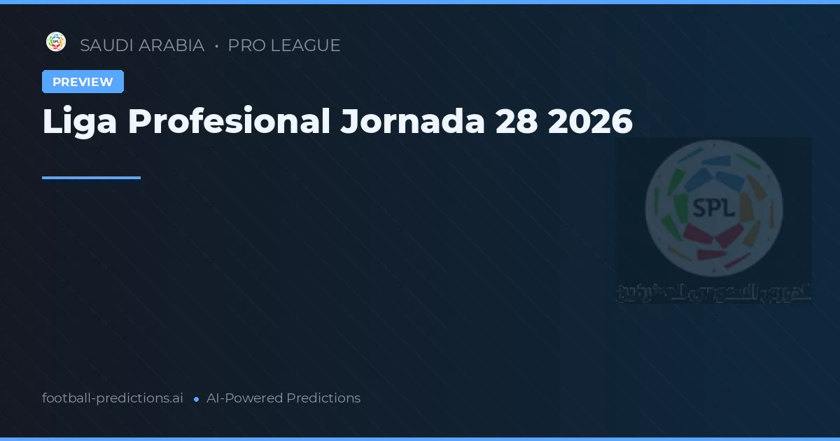 Liga Profesional Jornada 28 2026