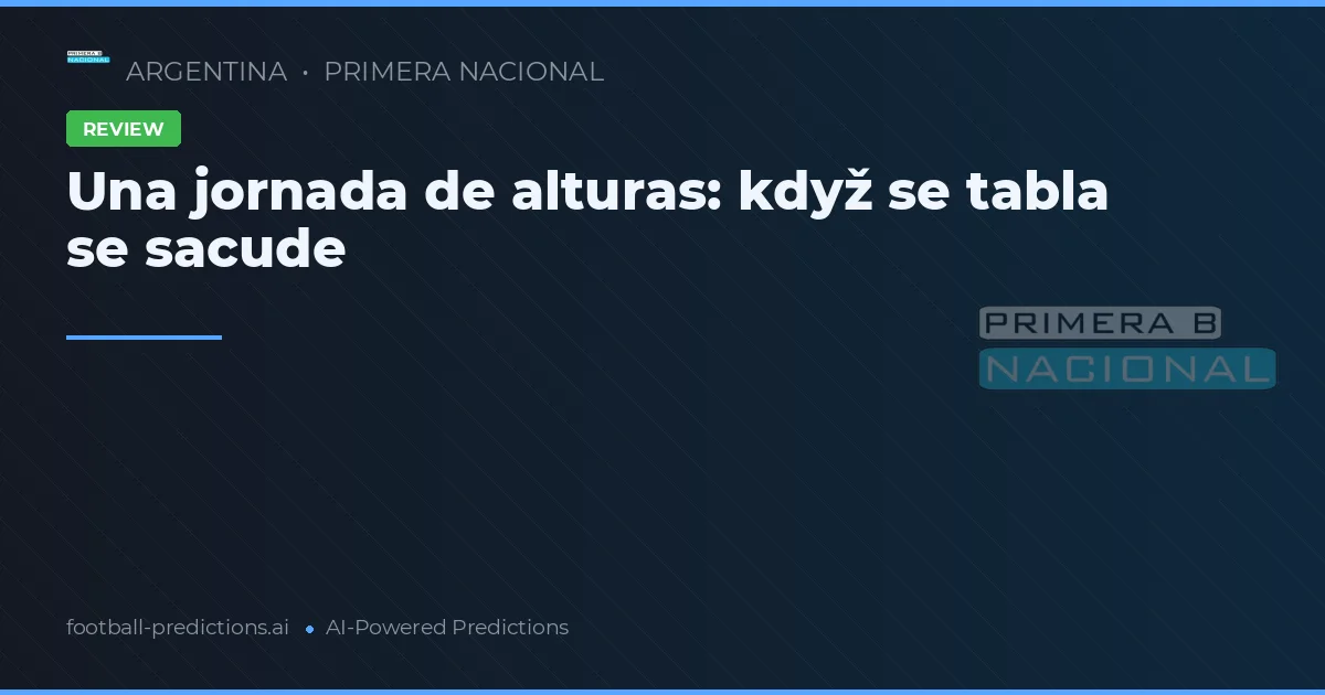 Una jornada de alturas: když se tabla se sacude