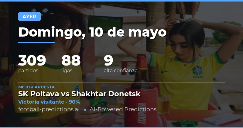 Análisis General de las Prediccaciones del 10 May 2026
