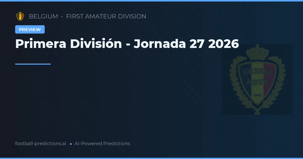 Primera División - Jornada 27 2026