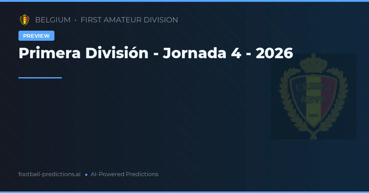Primera División - Jornada 4 - 2026
