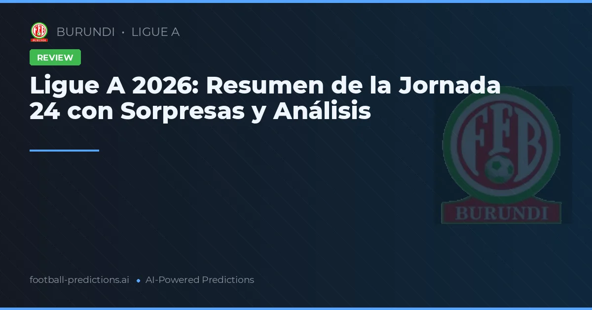 Ligue A 2026: Resumen de la Jornada 24 con Sorpresas y Análisis
