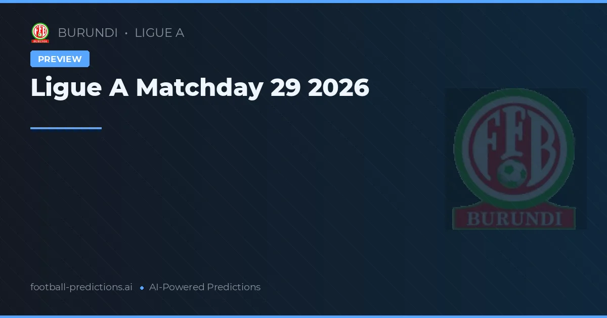 Ligue A Matchday 29 2026