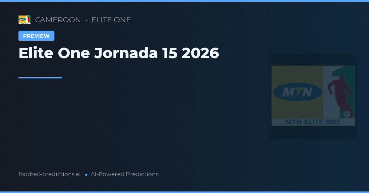 Elite One Jornada 15 2026