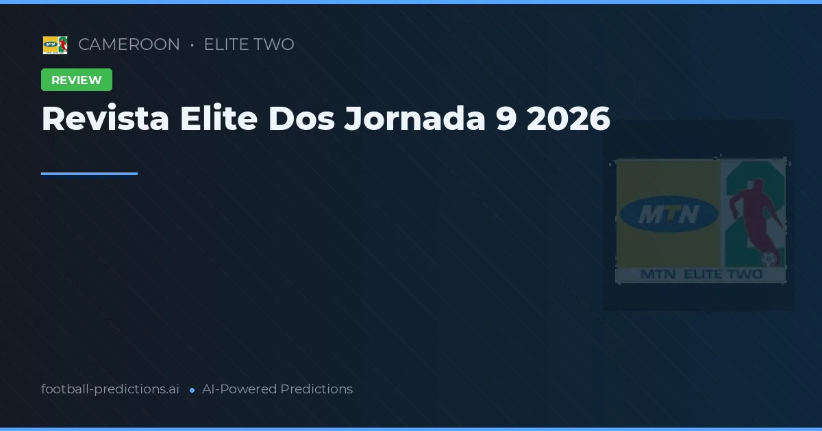 Revista Elite Dos Jornada 9 2026