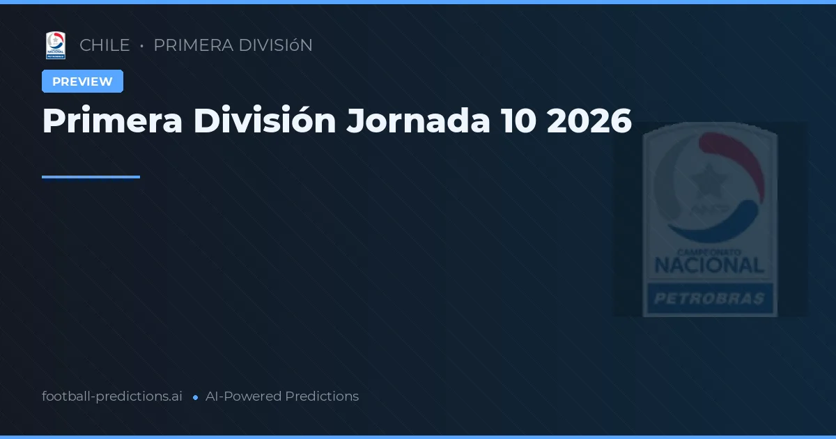 Primera División Jornada 10 2026