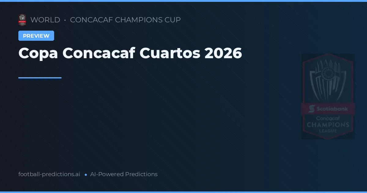 Copa Concacaf Cuartos 2026