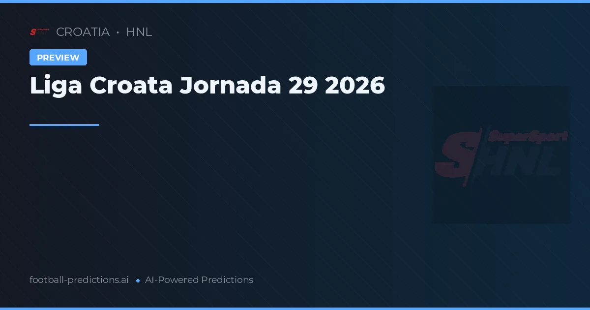 Liga Croata Jornada 29 2026