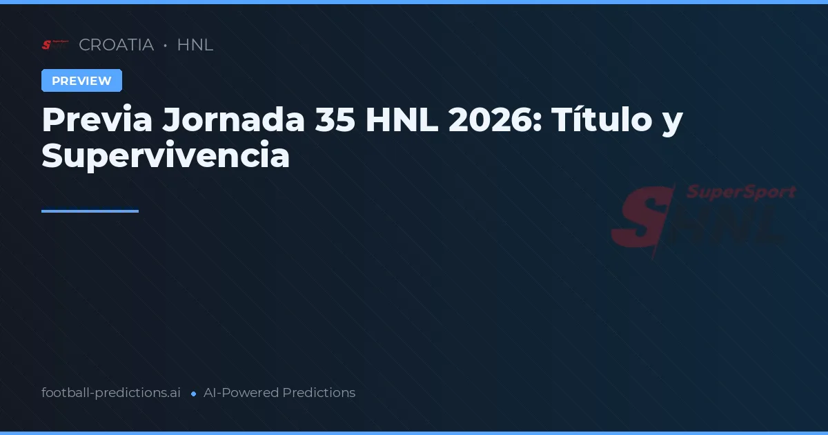 Previa Jornada 35 HNL 2026: Título y Supervivencia