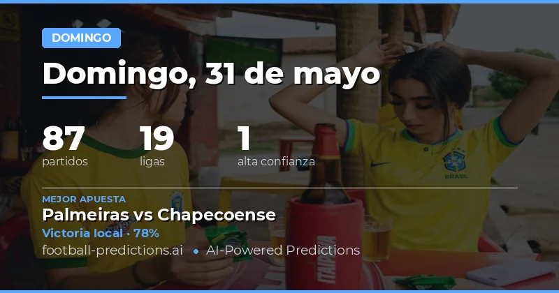 Análisis Estadístico del Domingo 31 de Mayo