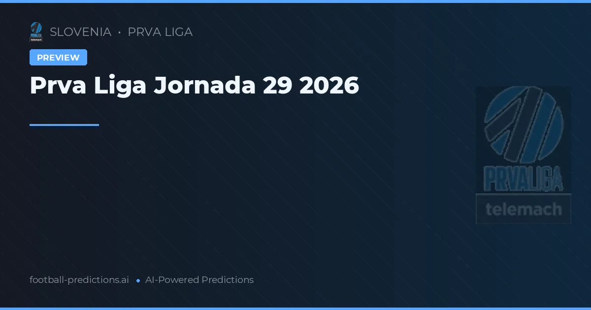 Prva Liga Jornada 29 2026