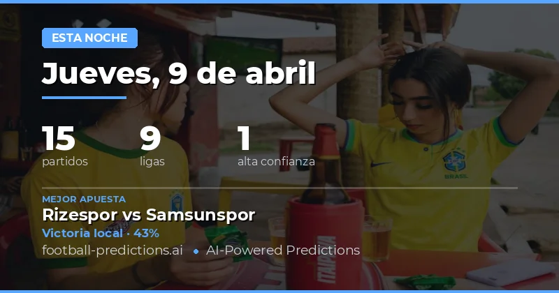 Predicciones de la noche del 9 de abril
