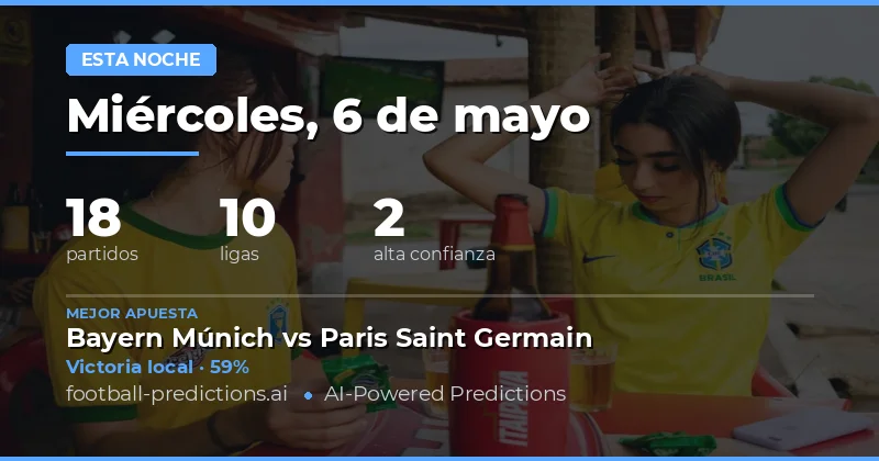 Pronósticos Destacados de la Jornada del 6 de Mayo