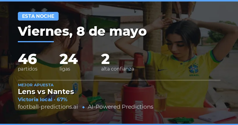 Pronósticos de Fútbol: Análisis Detallado para las Partidas del 8 de Mayo de 2026