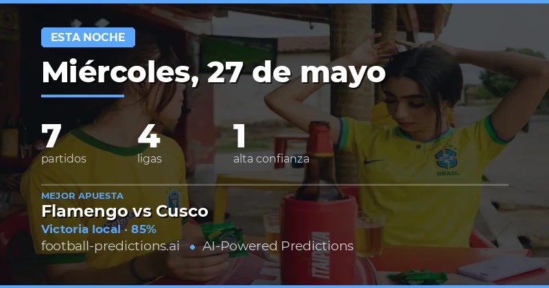 Análisis de las Apuestas de Fútbol para la Noche del 27 May 2026