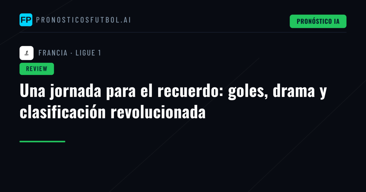 Una jornada para el recuerdo: goles, drama y clasificación revolucionada