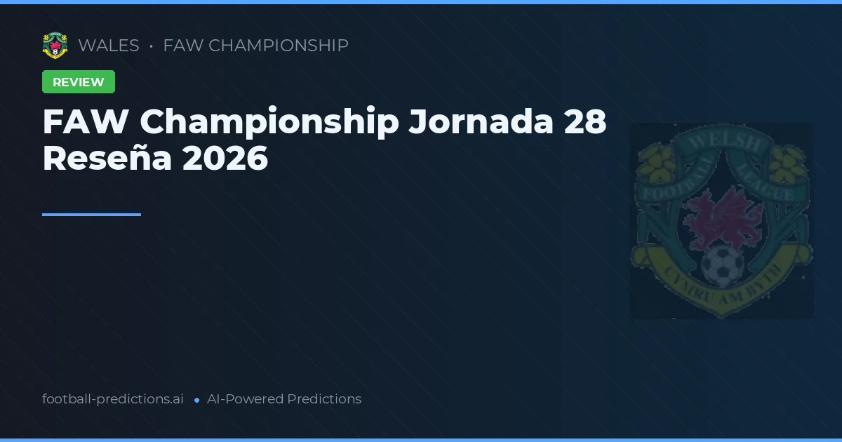 FAW Championship Jornada 28 Reseña 2026