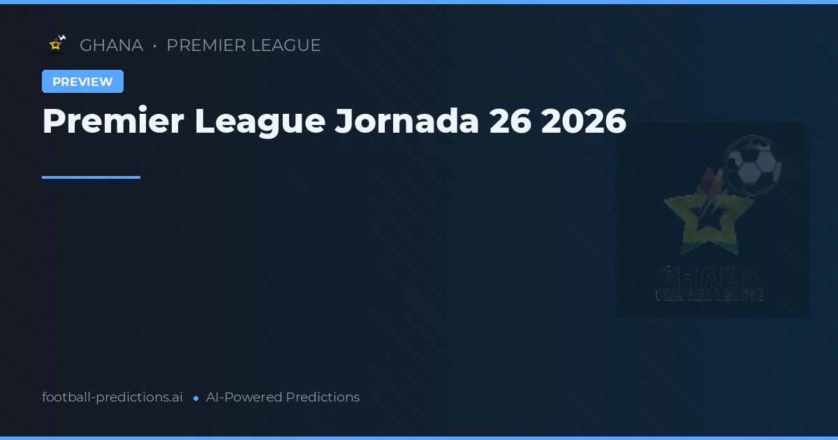 Premier League Jornada 26 2026