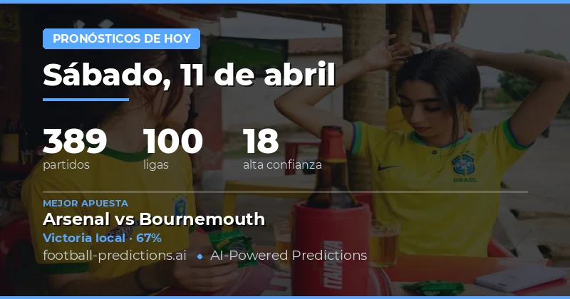 Pronósticos para los partidos de hoy