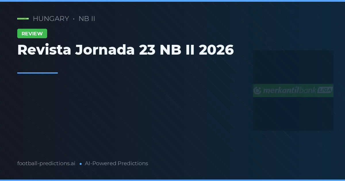 Revista Jornada 23 NB II 2026