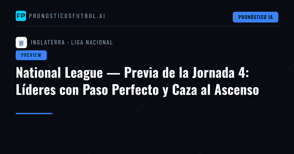 National League — Previa de la Jornada 4: Líderes con Paso Perfecto y Caza al Ascenso