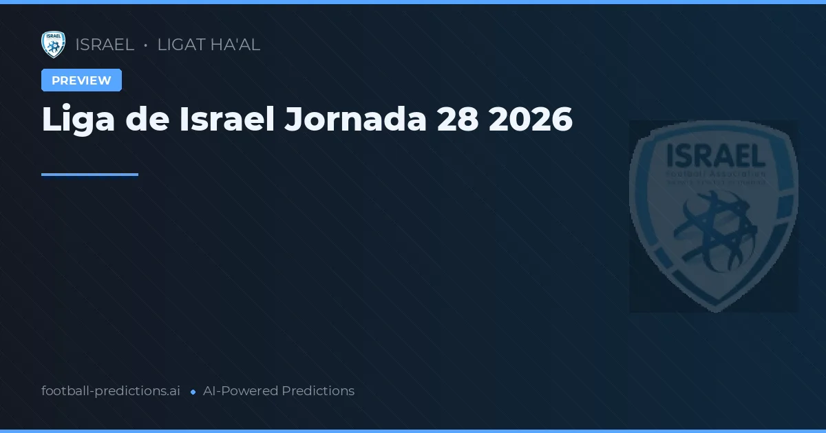 Liga de Israel Jornada 28 2026