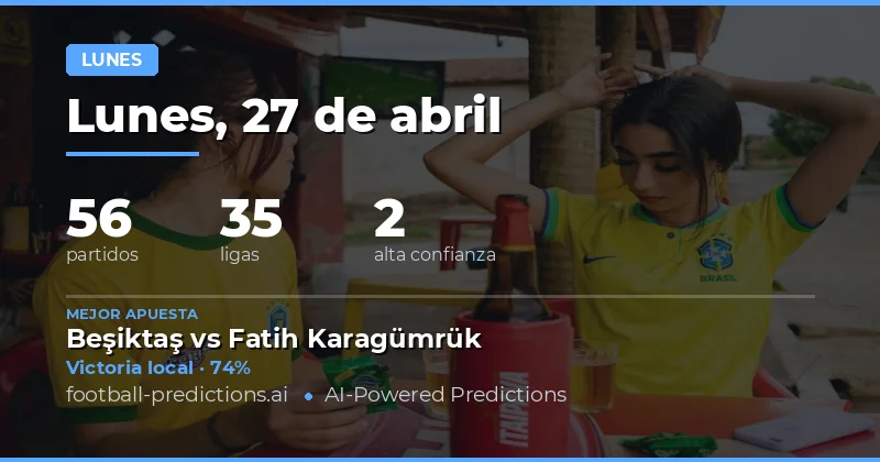 Resumen de los partidos de lunes 27 de abril