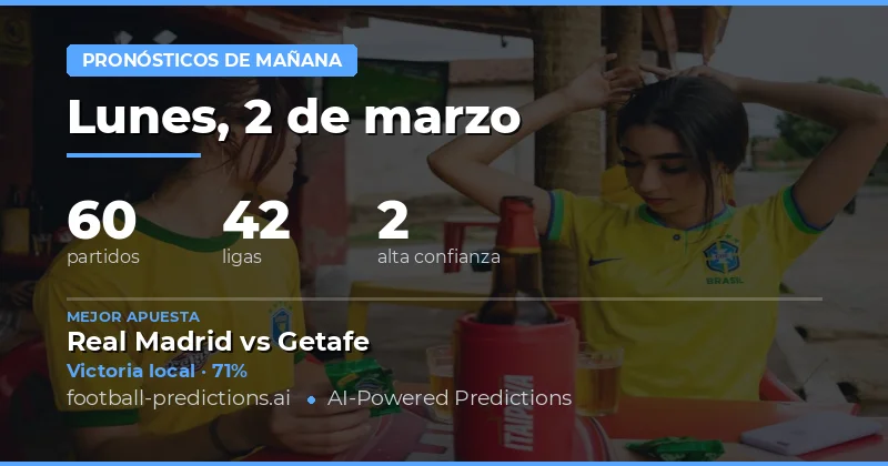 Predicciones de Fútbol 2 marzo 2026: Mejores Apuestas y Consejos