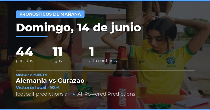 Pronósticos del Domingo: 44 Partidos en 11 Competiciones