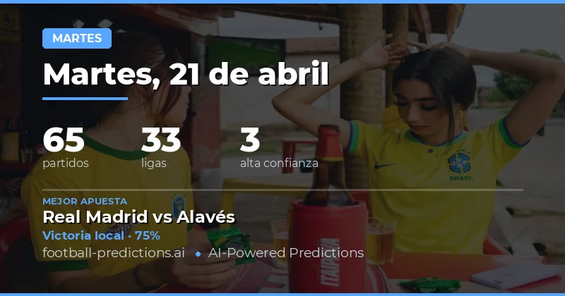 Partidos de martes 21 de abril: Estadísticas clave y tendencias