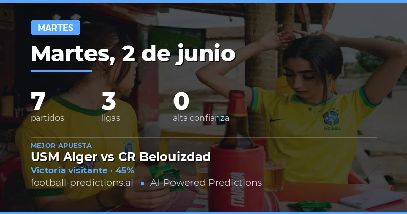 Análisis de Partidos del Martes 2 Jun 2026