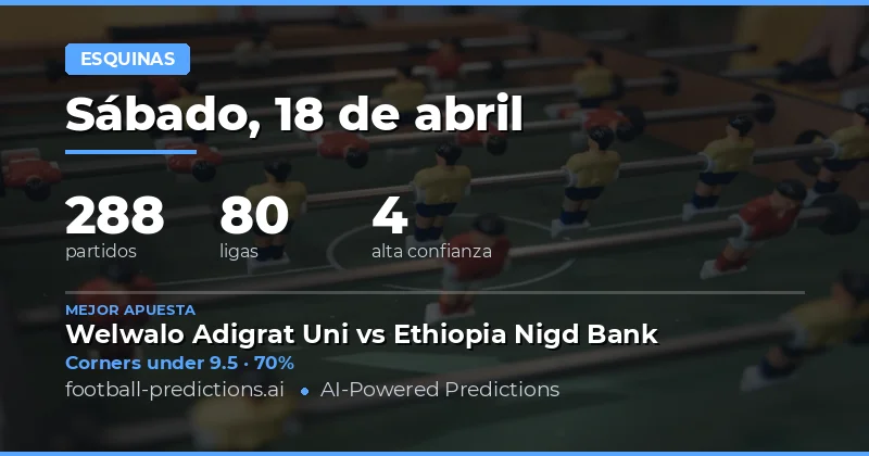 Análisis general de apuestas de esquinas