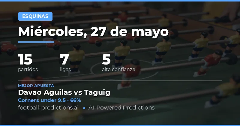 Análisis Estratégico de Esquinas para el 27 de Mayo