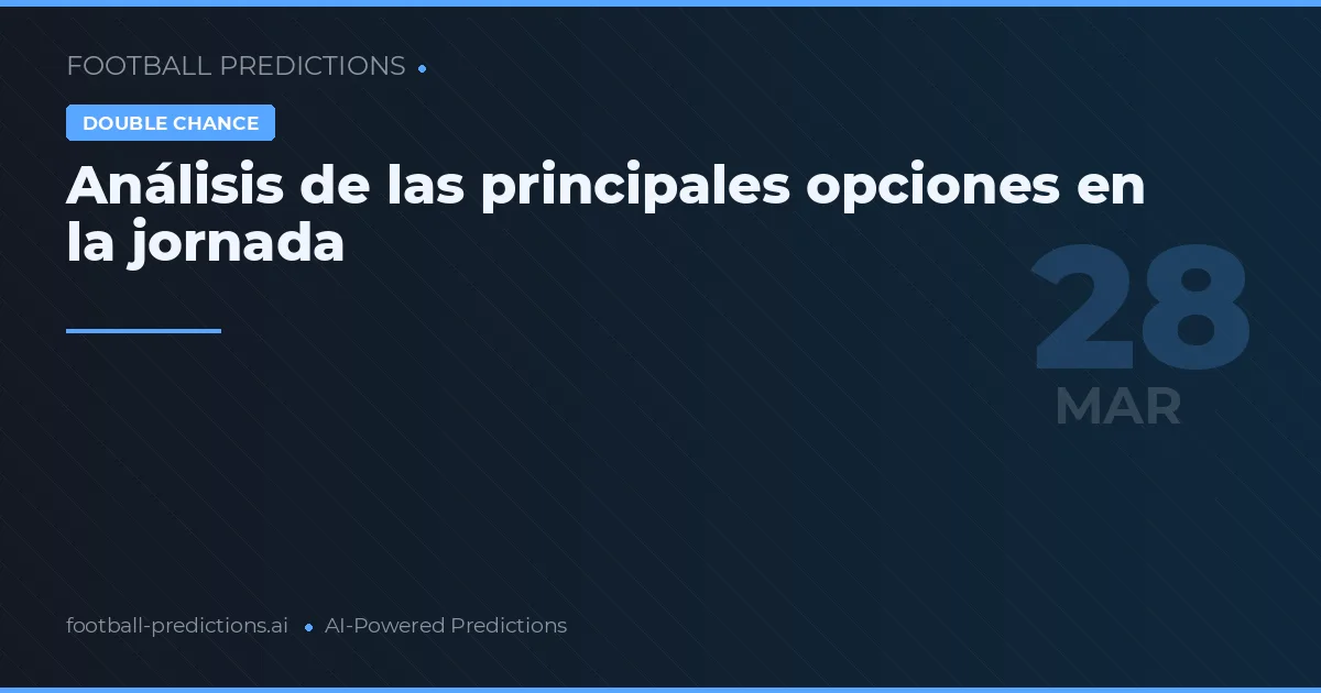 Análisis de las principales opciones en la jornada