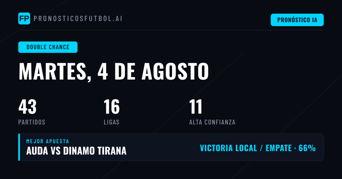 Mejores Picks DC para el 4 Ago 2026