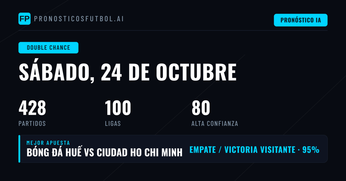 Mejores selecciones DC del 24 de octubre de 2026