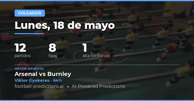 Pronósticos de Goles: Guía Estratégica para el 18 May 2026