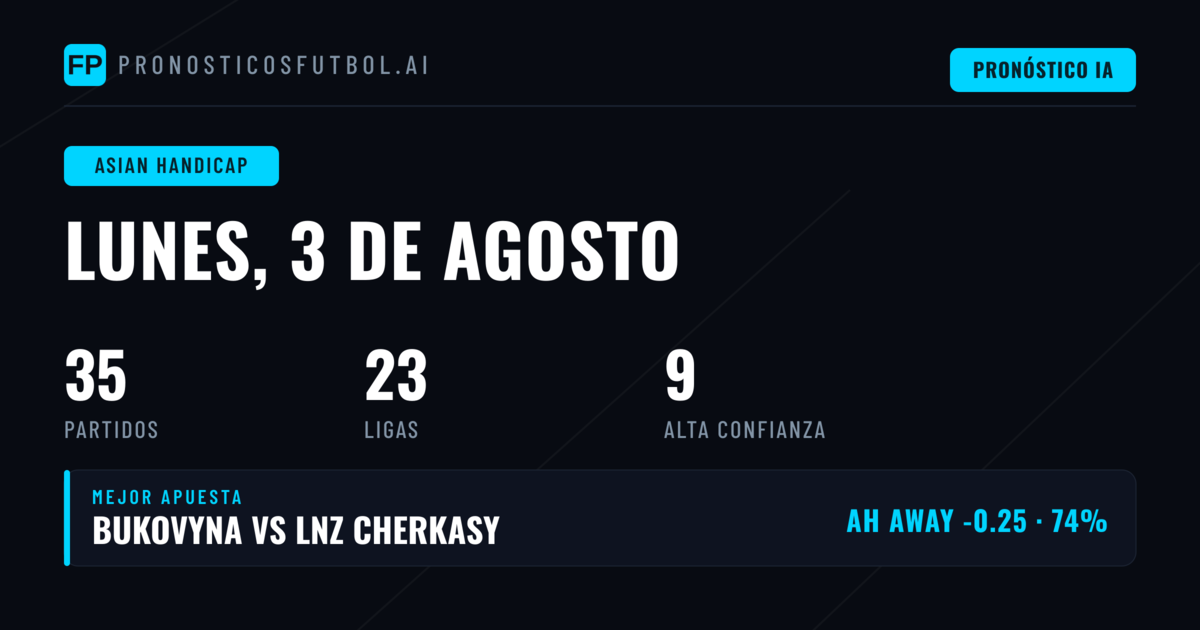 Mejores Picks de AH para el 3 Ago 2026
