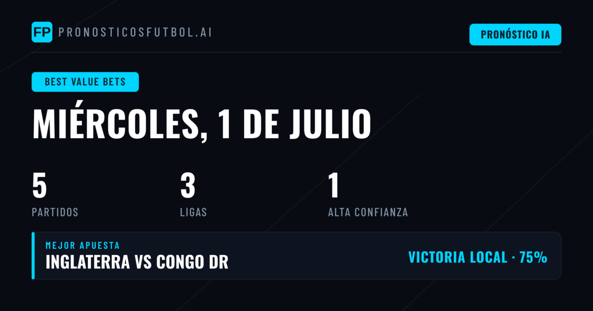 Mejores Picks con Valor para Hoy