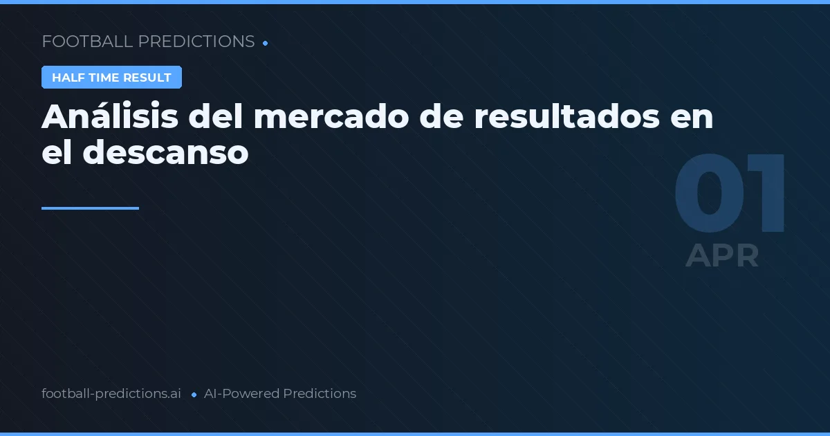 Análisis del mercado de resultados en el descanso