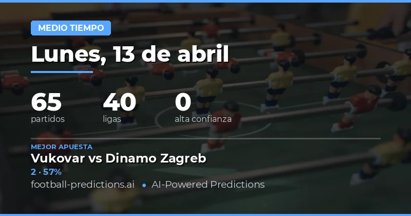 Análisis del mercado de apuestas en el descanso