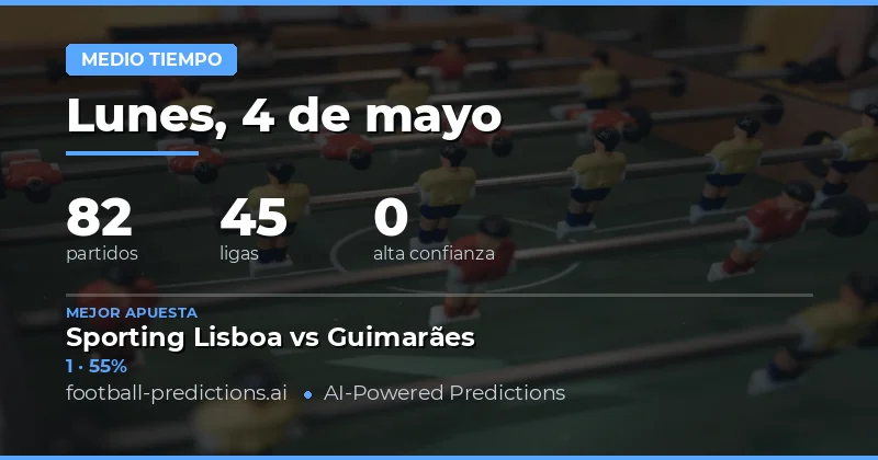 Análisis Estratégico para las Apuestas de Medio Tiempo