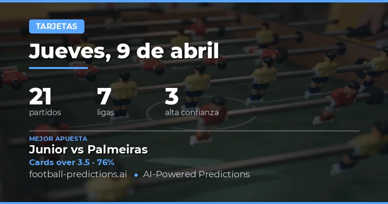 Análisis general de las apuestas de tarjetas amarillas