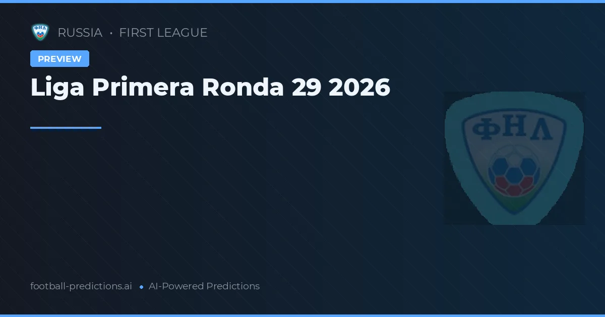 Liga Primera Ronda 29 2026