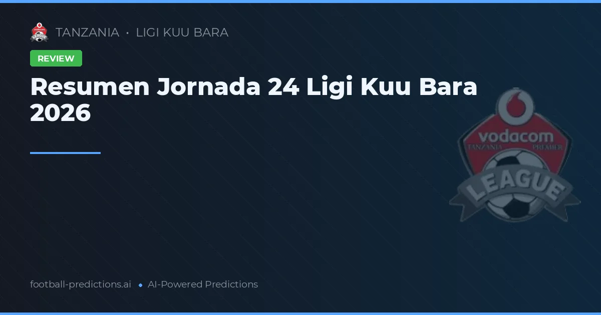 Resumen Jornada 24 Ligi Kuu Bara 2026