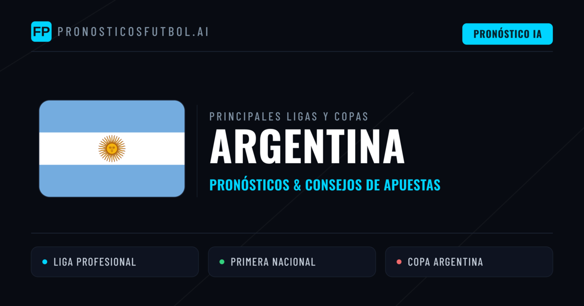 Pronósticos deportivos de Argentina y consejos de apuestas