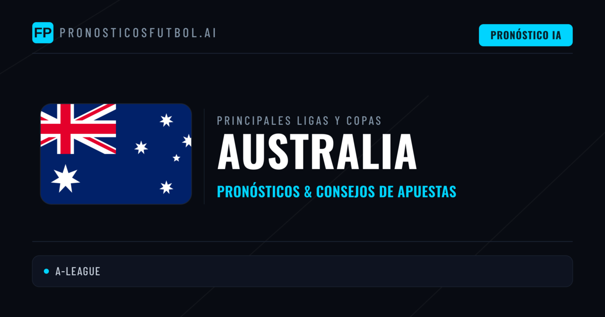 Pronósticos deportivos de Australia y consejos de apuestas