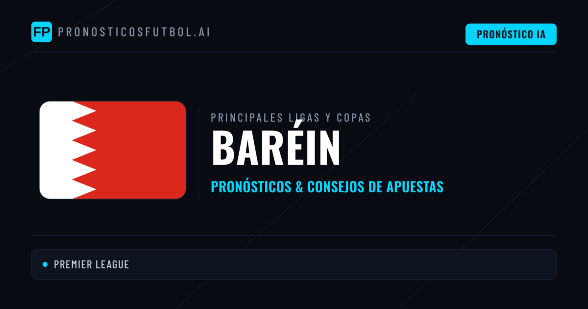 Pronósticos deportivos de Baréin y consejos de apuestas