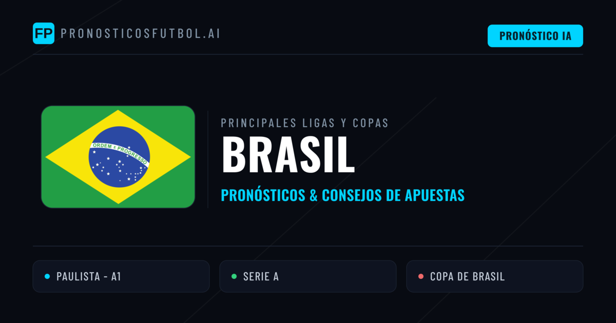Pronósticos deportivos de Brasil y consejos de apuestas